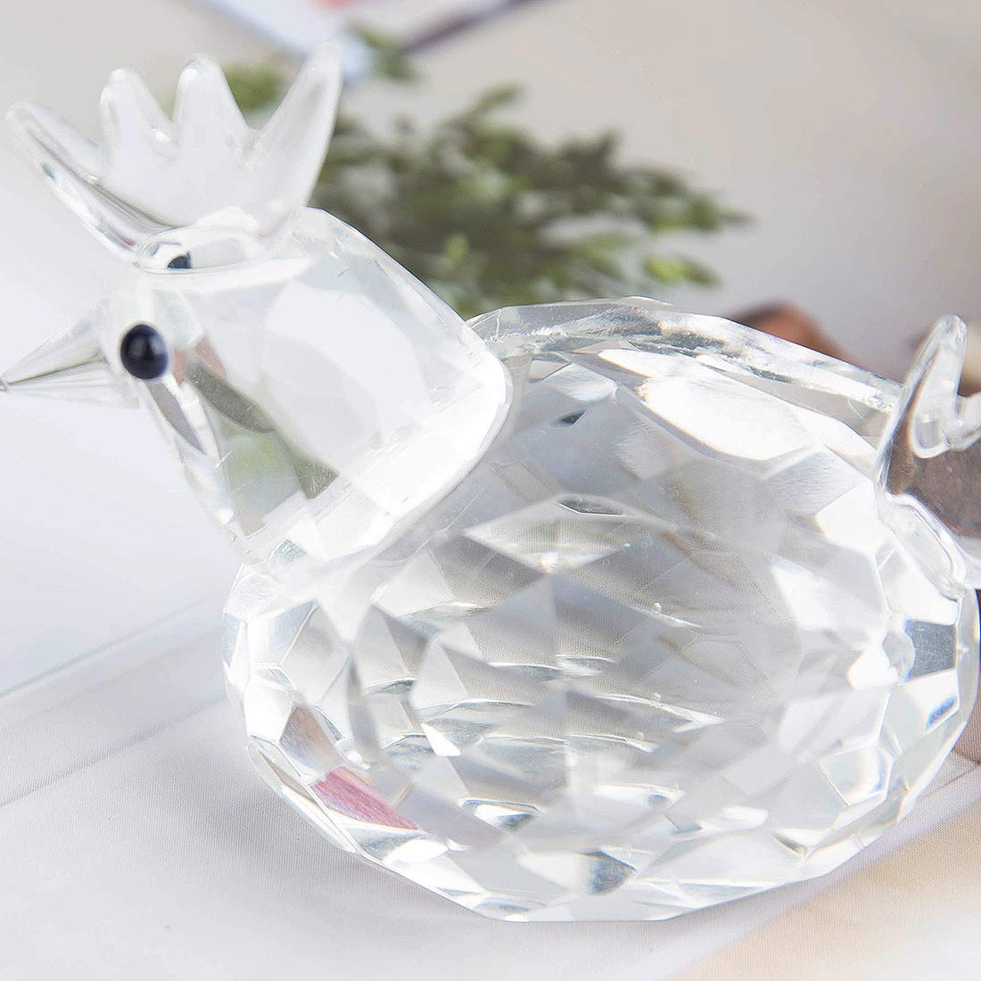 Amazon.co.jp: SAEYZ 水晶 幸運 かわいい動物 ペーパーウェイト ガラス